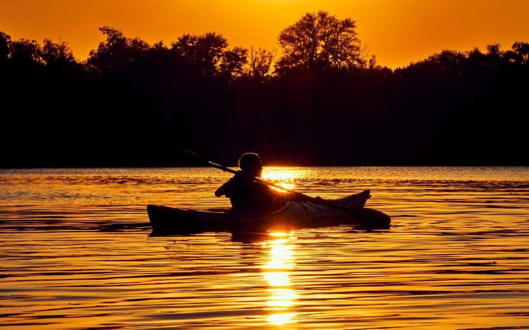 Sunset kayaking in kochi