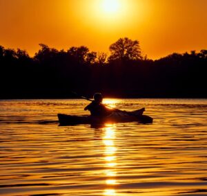 Sunset kayaking in kochi